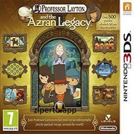 Professor Layton and the Azran Legacy gameplay featuring Professor Layton, puzzle solving, mystery investigations, animated characters, and adventure.