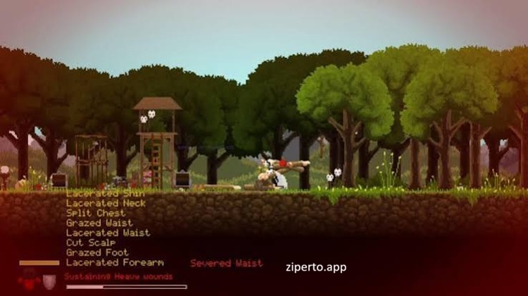 Regions of Ruin gameplay showing a dwarf warrior exploring a hand-drawn fantasy world and battling enemies among ancient ruins.