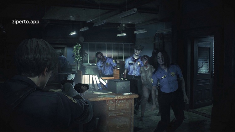Resident Evil 2 Cloud 2026 gameplay featuring Leon S. Kennedy, Claire Redfield, zombies, and survival horror inside Raccoon City.