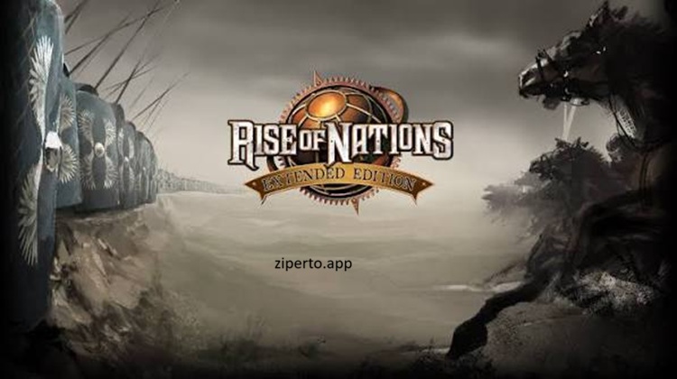 Rise of Nations Extended Edition gameplay showing a growing civilization, military units, cities and strategic warfare.