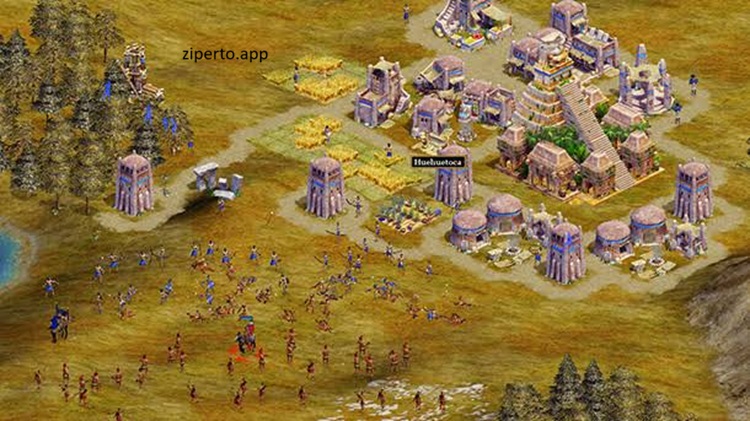 Rise of Nations: Extended Edition gameplay showing a growing civilization, military units, cities and strategic warfare.