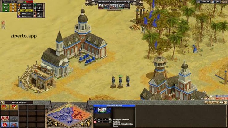 Rise of Nations: Extended Edition gameplay showing a growing civilization, military units, cities and strategic warfare.