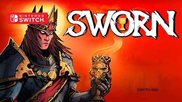 SWORN gameplay showing a brave knight battling enemies in a dark Arthurian fantasy world filled with magical attacks.