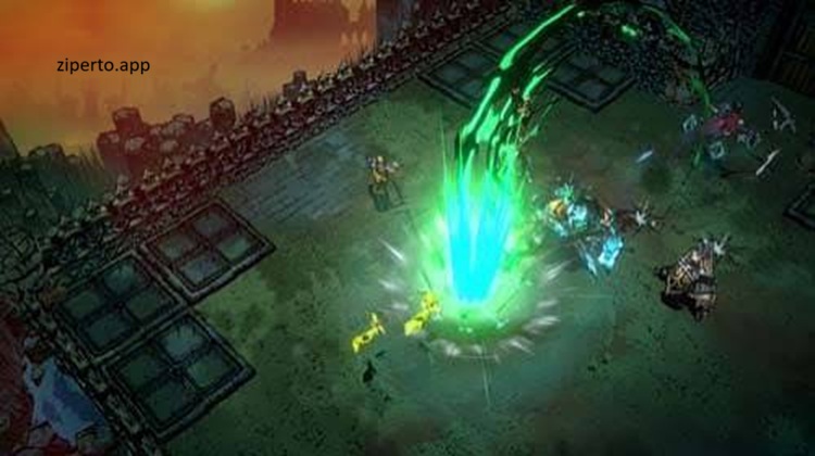 SWORN gameplay showing a brave knight battling enemies in a dark Arthurian fantasy world filled with magical attacks.