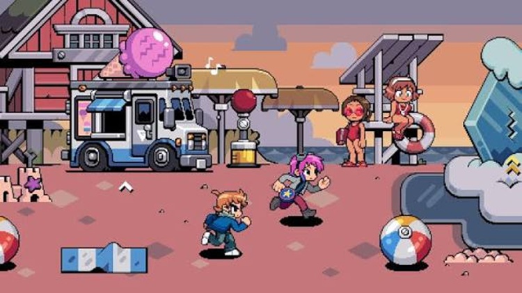 Scott Pilgrim EX gameplay is featuring pixel-art combat, colorful retro visuals and co-op action.