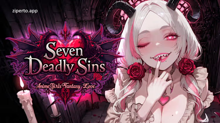 Seven Deadly Sins: Anime Girls Fantasy Love gameplay featuring charming anime girls in a colorful fantasy romance world.