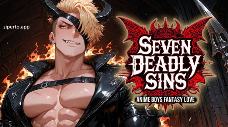 Seven Deadly Sins: Anime Boys Fantasy Love gameplay featuring charming anime characters in a colorful fantasy romance setting.
