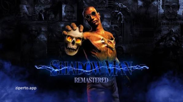 Shadow Man Remastered gameplay showing Shadow Man exploring a dark supernatural world and battling terrifying enemies.
