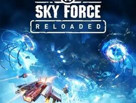 Sky Force Reloaded gameplay featuring a fighter jet battling enemy aircraft, ground targets, missiles, and powerful bosses.