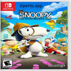 Snoopy & The Great Mystery Club gameplay exploring Peanuts locations, finding clues, and helping Charlie Brown and friends.