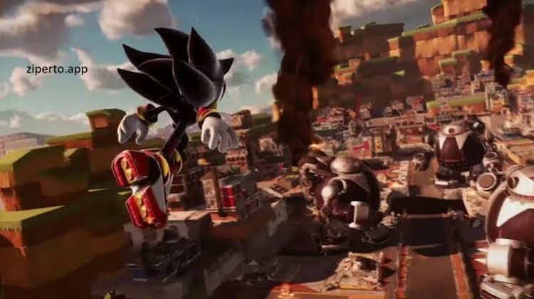 Sonic X Shadow Generations gameplay featuring Sonic and Shadow, high-speed platforming, colorful stages, powerful abilities, and action adventure.