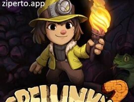 Spelunky 2 gameplay featuring procedurally generated caves, treasure hunting, dangerous traps, platforming challenges and roguelike exploration.