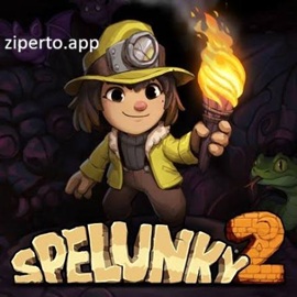 Spelunky 2 gameplay featuring procedurally generated caves, treasure hunting, dangerous traps, platforming challenges and roguelike exploration.