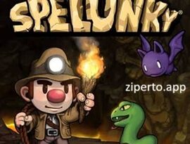 Spelunky gameplay featuring underground cave exploration, platforming challenges, hidden treasure and dangerous traps.