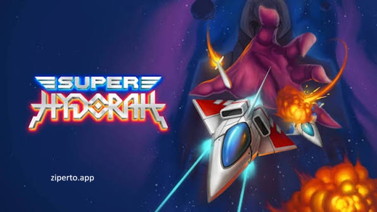 Super Hydorah 2026 gameplay featuring side-scrolling spaceship combat, alien enemies, retro pixel graphics, and intense arcade shooting.
