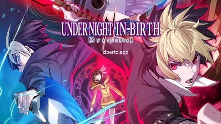UNDER NIGHT IN-BIRTH II Sys:Celes Deluxe Edition gameplay featuring anime-style fighters battling with powerful special attacks.