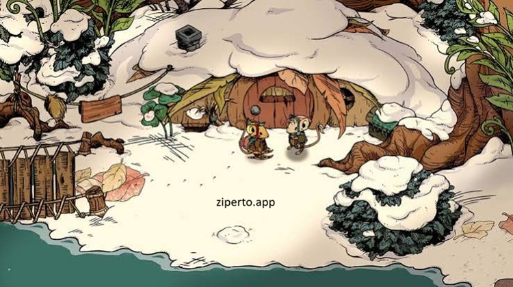 Winter Burrow gameplay featuring a small mouse exploring snowy forests, crafting supplies and building a cozy underground burrow.