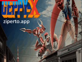 70s-style Robot Anime Geppy-X gameplay showing colorful giant robots, retro anime characters and classic science-fiction action scenes.