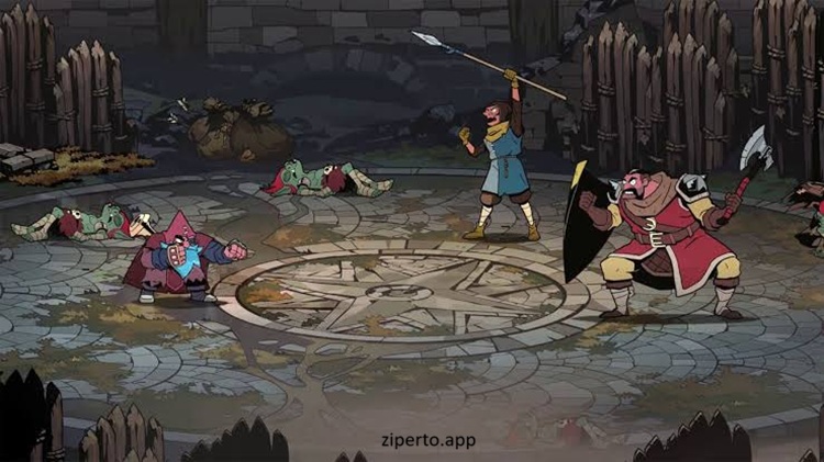 Absolum 2026 featuring fantasy heroes, magical combat, hand-drawn environments, enemies and branching paths.