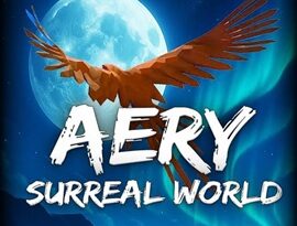 Aery – Surreal World gameplay showing a peaceful bird flying through colorful floating islands and relaxing exploration.