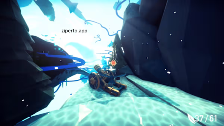 Aery – Surreal World gameplay showing a peaceful bird flying through colorful floating islands and relaxing exploration.