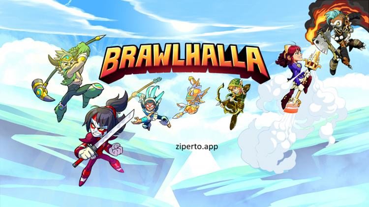 Brawlhalla gameplay featuring colorful platform battles, unique legends, powerful weapons and exciting arena fights.