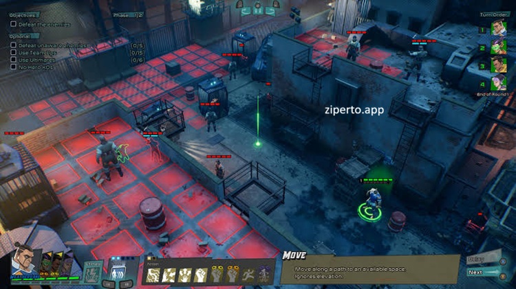 Capes gameplay featuring tactical superhero battles, turn-based strategy, hero abilities and city-saving missions.