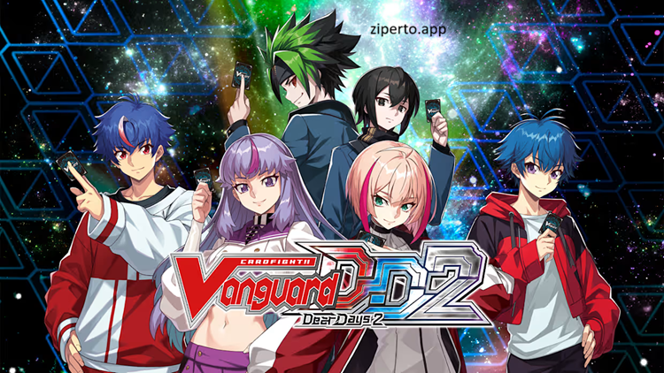 Cardfight!! Vanguard Dear Days 2 gameplay featuring strategic card battles, anime-style characters, powerful units and deck-building.
