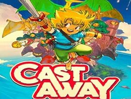 Castaway gameplay showing a stranded hero exploring a mysterious island, battling creatures and searching for hidden paths.