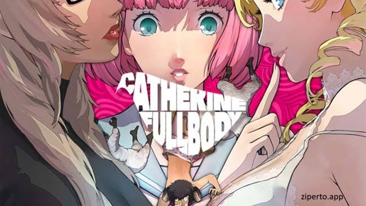 Catherine Full Body 2026 featuring Vincent with Catherine, Katherine and Rin in a stylish anime puzzle adventure.