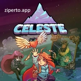 Celeste 2026 featuring Madeline climbing a snowy mountain with pixel-art scenery, dangerous platforms and icy paths.