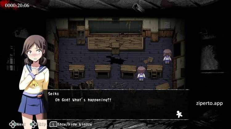 Corpse Party 2026 exploring a haunted school filled with dark corridors and supernatural threats.