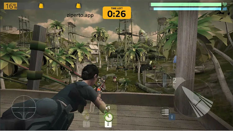 Cover Fire 2026 gameplay featuring armed soldiers, sniper combat, weapons and intense battlefield action.