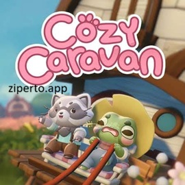 Cozy Caravan 2026 showing caravan traveling through a peaceful countryside with friendly animal characters.
