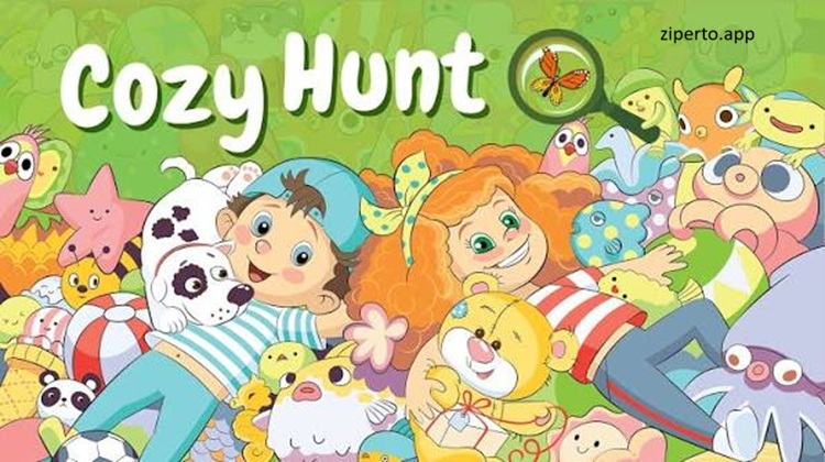 Cozy Hunt gameplay showing colorful illustrated scenes filled with hidden objects and cute details waiting to be discovered.