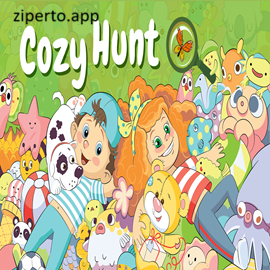 Cozy Hunt gameplay showing colorful illustrated scenes filled with hidden objects and cute details waiting to be discovered.