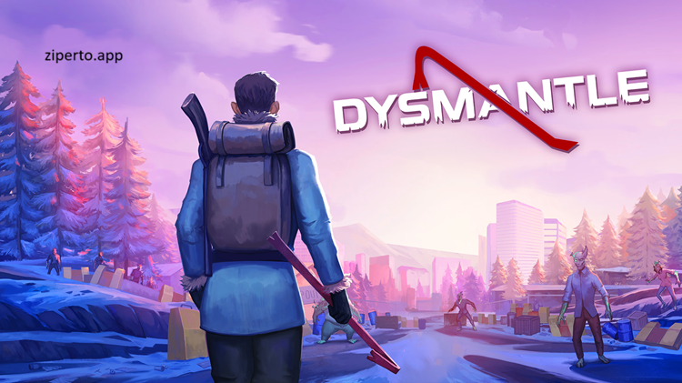 DYSMANTLE 2026 featuring a survivor, ruined buildings, hostile creatures, resource gathering and exploration.