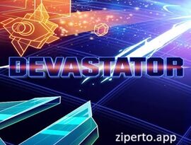 Devastator 2026 gameplay featuring intense twin-stick shooting and neon space battles.