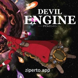 Devil Engine 2026 featuring the battling enemy fleets, bullets and mechanical threats across a dark pixel-art future.