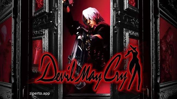 Devil May Cry 2026 gameplay showing Dante using his sword and dual guns against demons in a dark gothic environment.