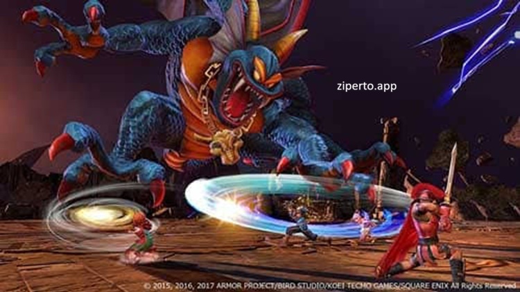 Dragon Quest Heroes I & II 2026 featuring heroes fighting massive monster armies with powerful attacks.