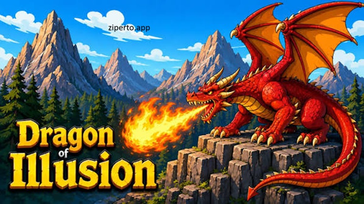 Dragon of Illusion 2026 featuring pixel art fantasy gameplay and intense dragon battles.