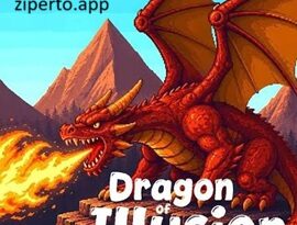 Dragon of Illusion 2026 featuring pixel art fantasy gameplay and intense dragon battles.
