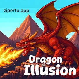 Dragon of Illusion 2026 featuring pixel art fantasy gameplay and intense dragon battles.