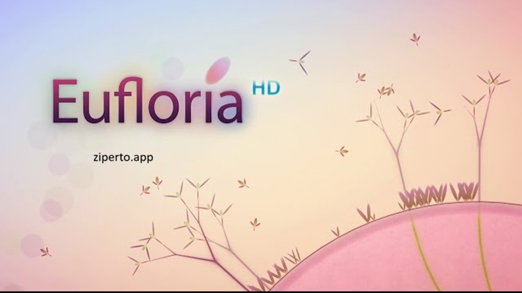 Eufloria HD gameplay featuring peaceful space exploration, asteroid colonies, resource management and strategic expansion.
