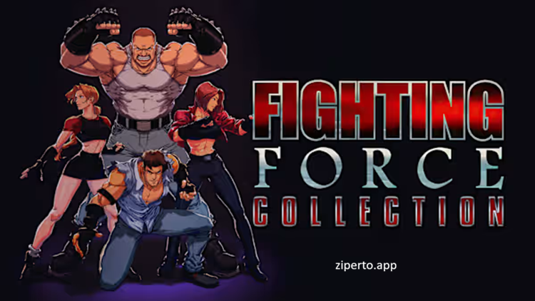 Fighting Force Collection gameplay featuring classic beat 'em up combat, powerful heroes and interactive city environments.