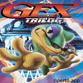 GEX Trilogy 2026 featuring Gex exploring colorful television-themed worlds.