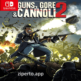Guns, Gore and Cannoli 2 2026 featuring Vinnie Cannoli, cartoon gunfights, zombies and fast platforming action.