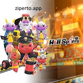 Hell Sports showing colorful teams battling in a fast football-style match with special abilities and a Hell-themed arena.