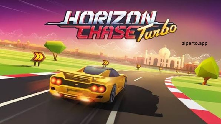 Horizon Chase Turbo 2026 featuring colorful racing cars, retro tracks, Nitro boosts and fast arcade racing action.